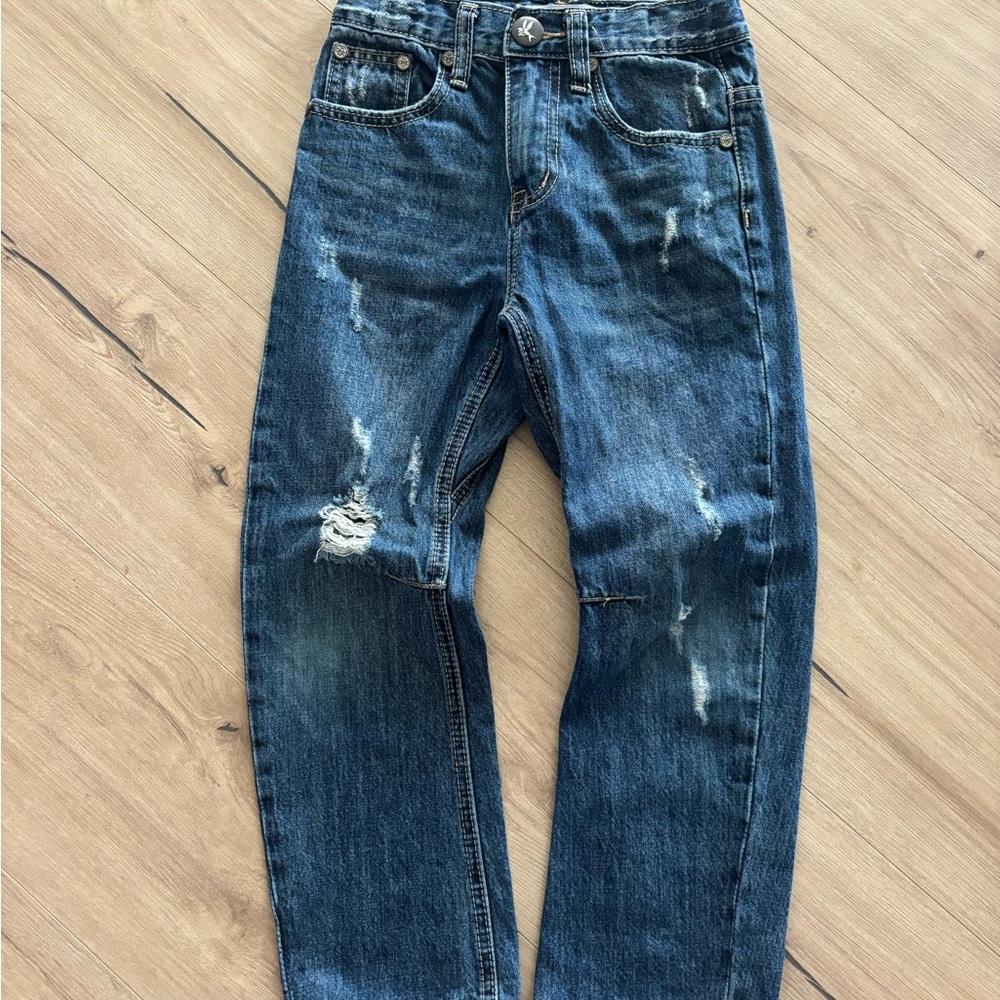 One Teaspoon Kids Distressed Blue Jeans